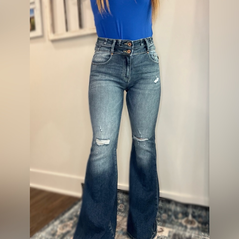 KanCan Sassy Super Flare Denim